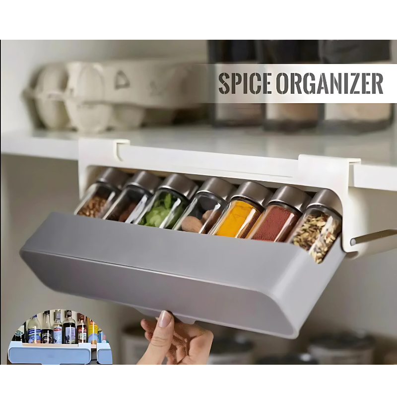 Self-Adhesive Spice Organizer Rack