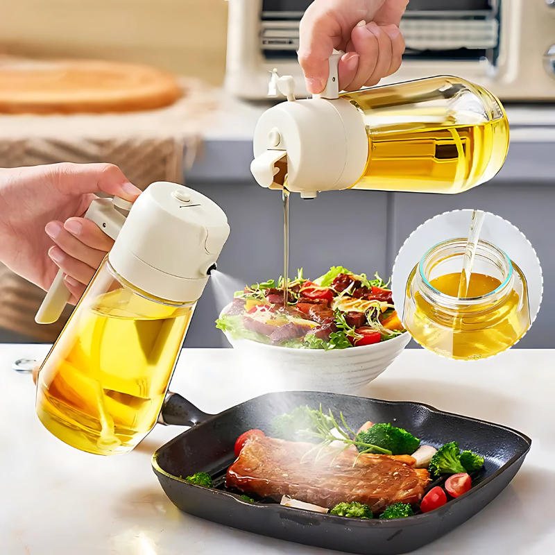 2-In-1 Kitchen Oil Spray Bottle